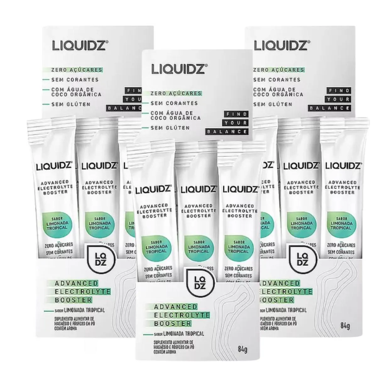 3X ISOTôNICO LIQUIDZ SPORT DRINK LIMONADA TROPICAL 14 UNIDADES 6G