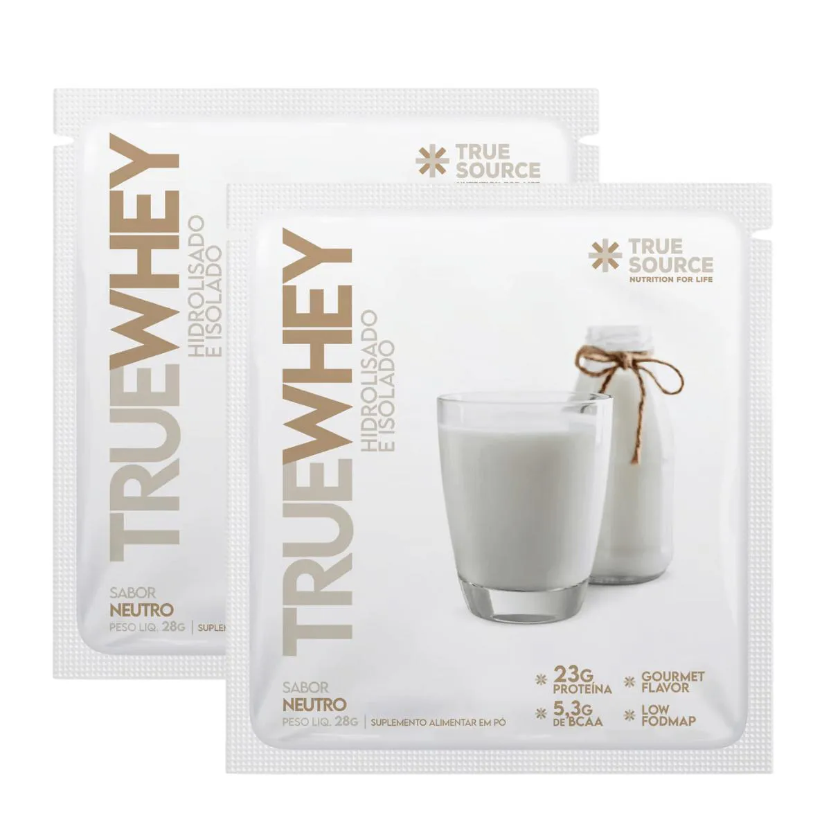 2X SACHê TRUE WHEY PROTEíNA NATURAL TRUE SOURCE 28G