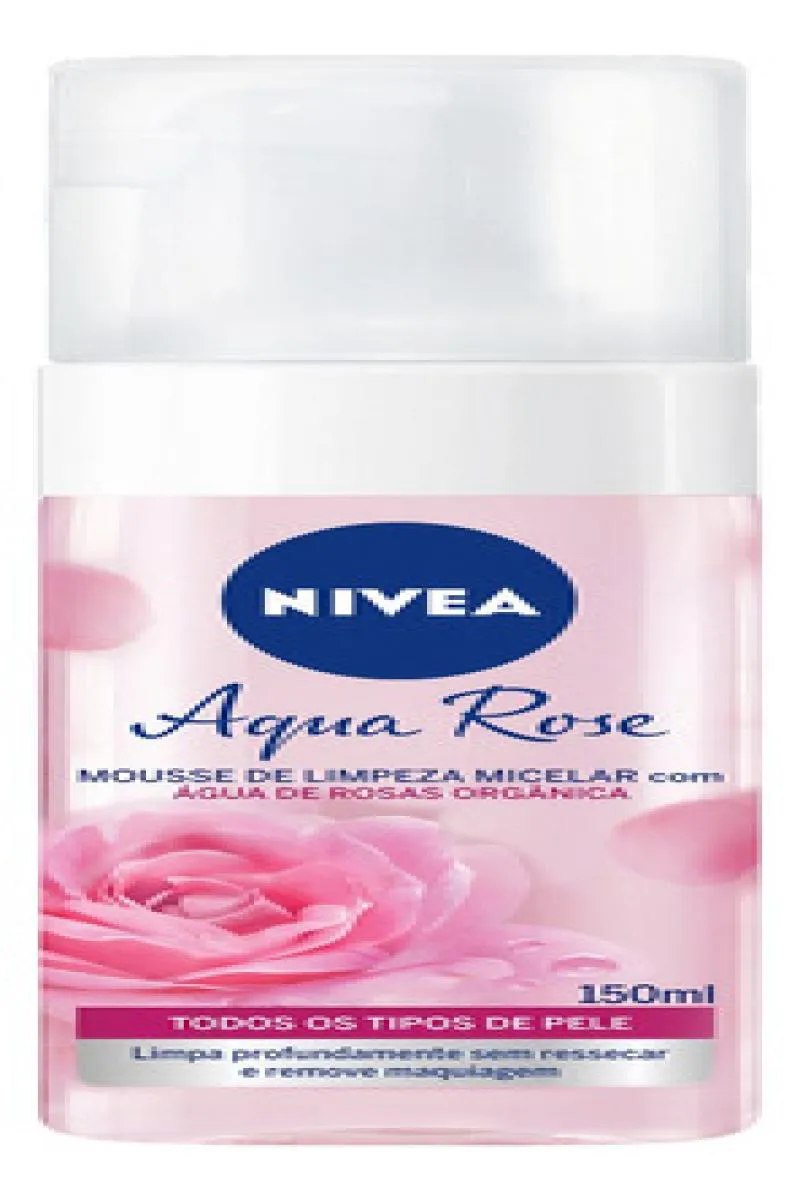 MOUSSE DE LIMPEZA MICELAR NIVEA AQUA ROSE 150ML