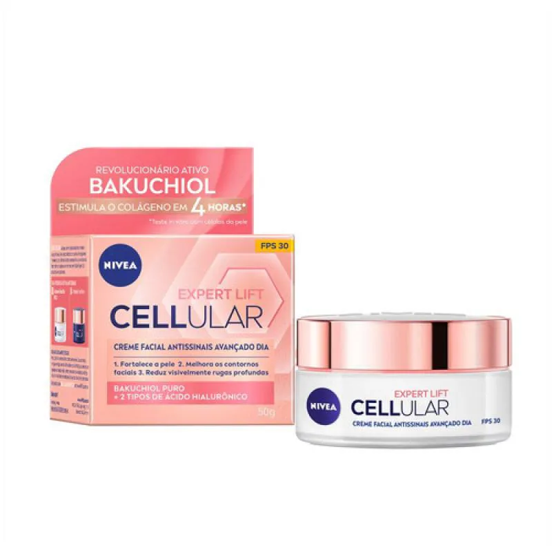 CREME DIURNO FACIAL NIVEA ANTISSINAIS EXPERT  COM BAKUCHIOL - AVANçADO DIA 30 FPS