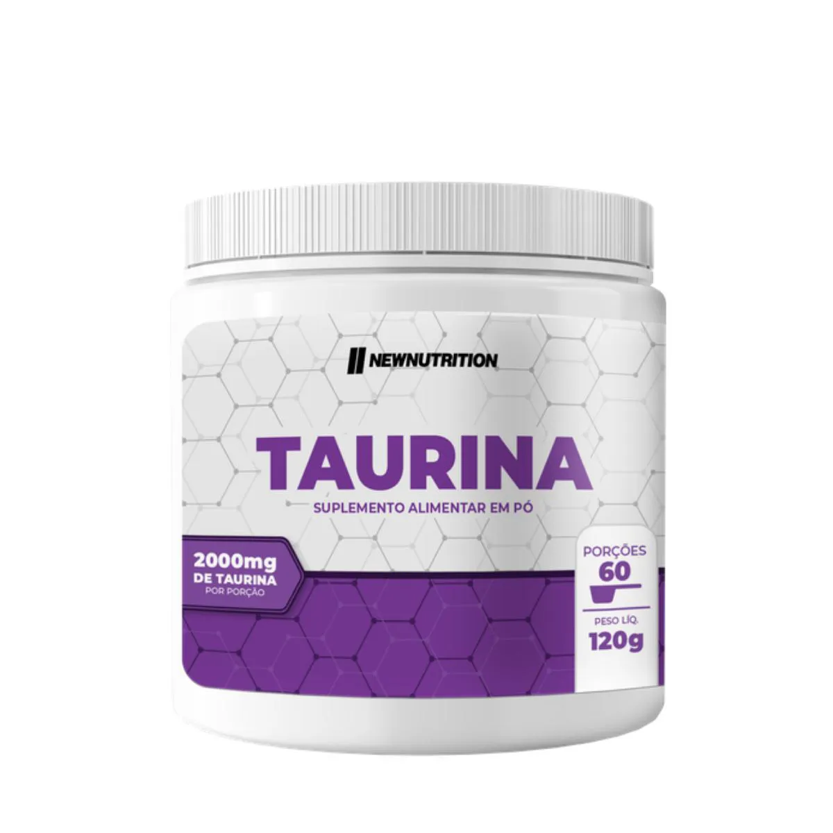 TAURINA EM Pó NATURAL NEW NUTRITION 120G