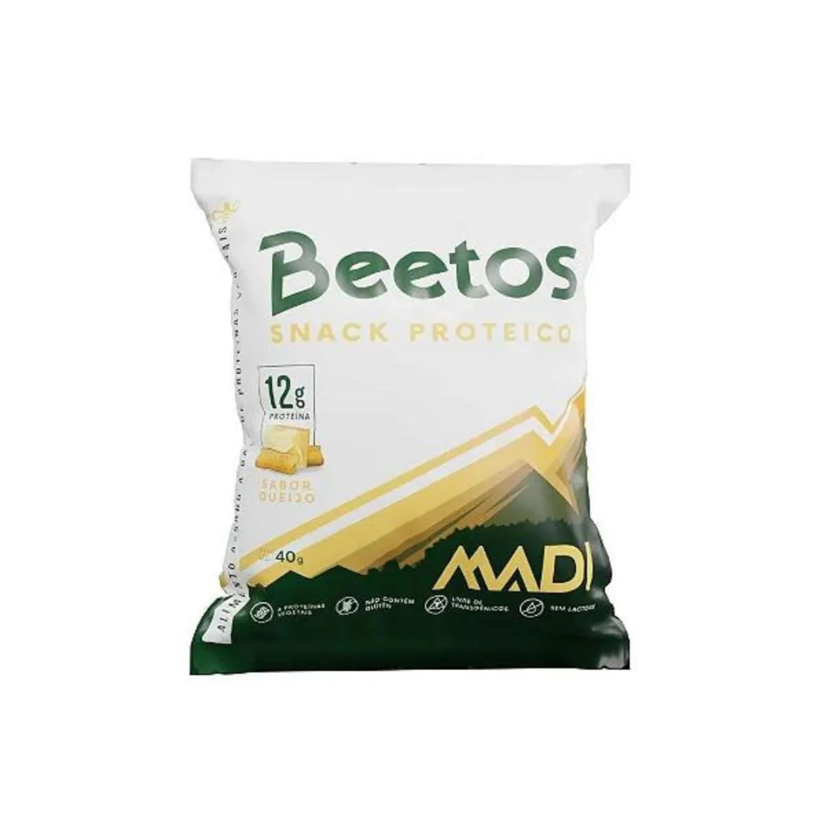 SNACK PROTEICO BEETOS MADI 12G DE PROTEíNA SABOR QUEIJO 40G