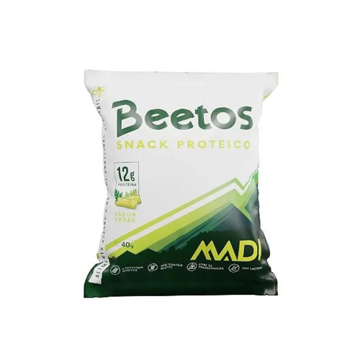 SNACK PROTEICO BEETOS MADI 12G DE PROTEíNA SABOR ERVAS 40G