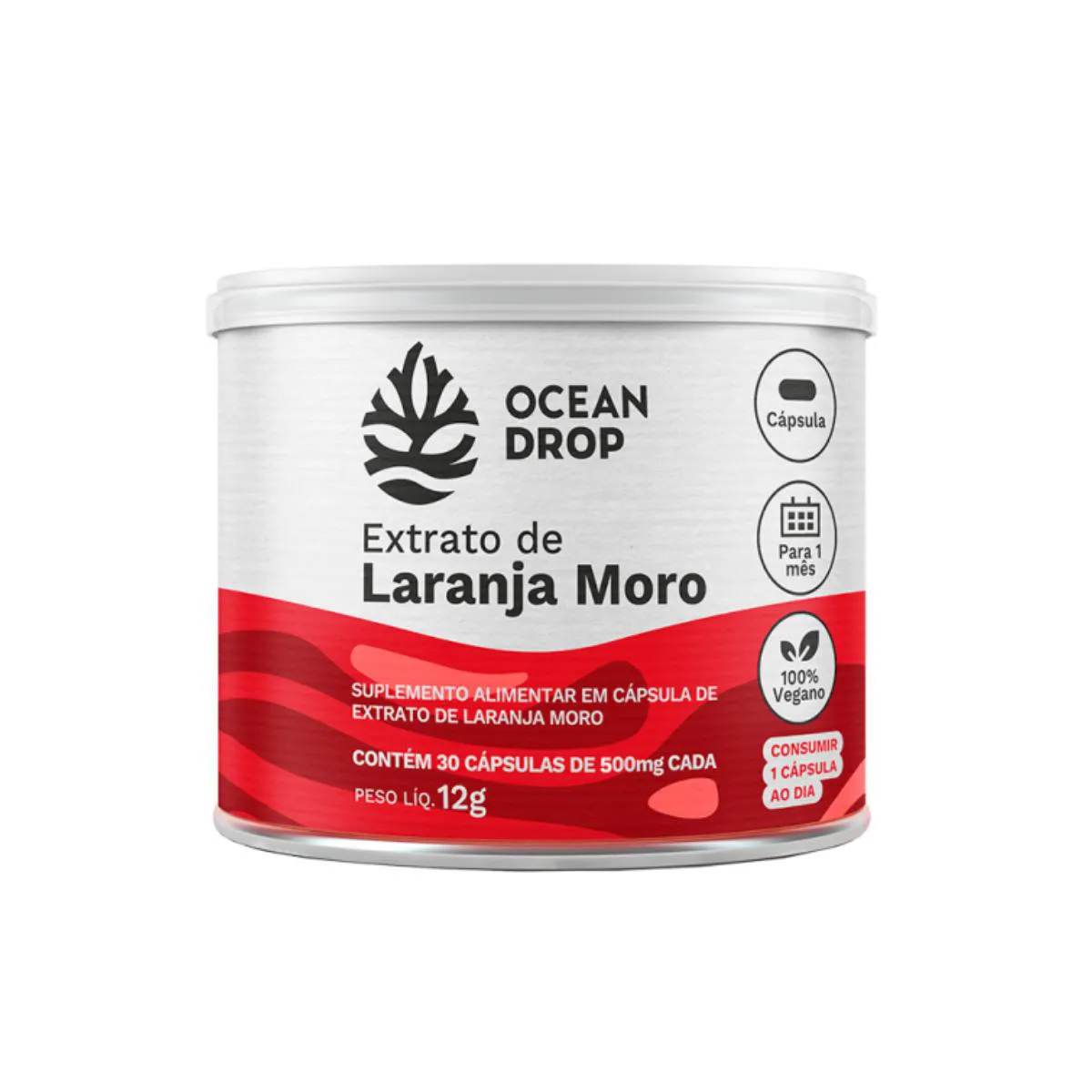 EXTRATO DE LARANJA MORO OCEAN DROP 30 CáPSULAS SEM Sabor