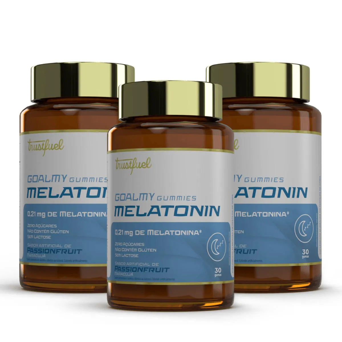3X GOALMY GUMMIES MELATONINA TRUST FUEL PASSION FRUIT 30 GOMAS Maracuja