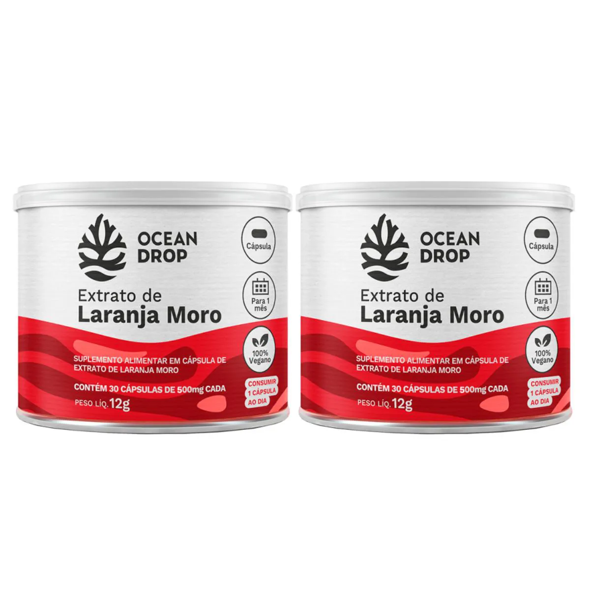 2X EXTRATO DE LARANJA MORO OCEAN DROP 30 CáPSULAS SEM Sabor