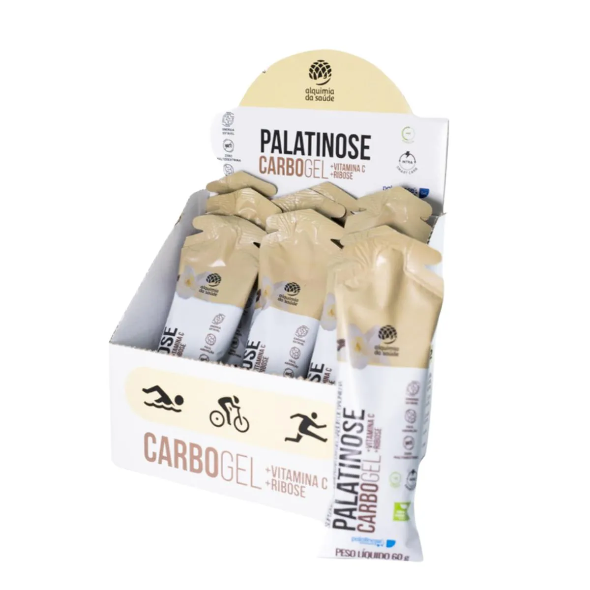 GEL PALATINOSE ALQUIMIA DA SAúDE VANILLA 15 UNIDADES 60G