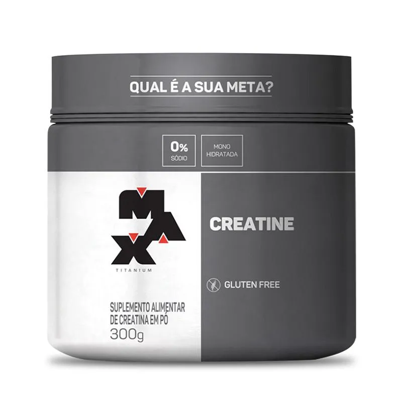 CREATINA PURA 300G - MAX TITANIUM MONOHIDRATADA Natural