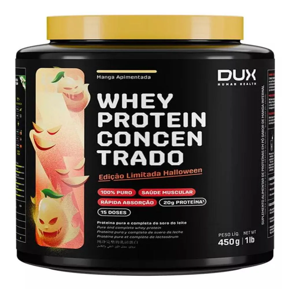 WHEY PROTEIN CONCENTRADO HALLOWEEN 450G - MANGA APIMENTADA
