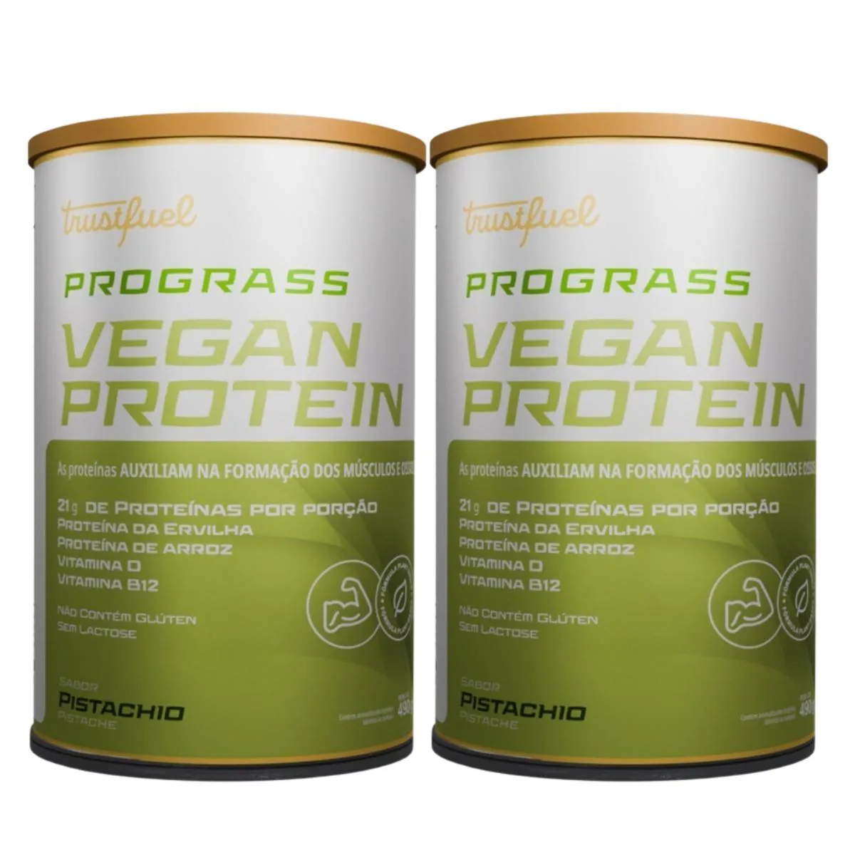 2X PROTEíNA VEGANA PROGRASS TRUST FUEL PISTACHE 490G
