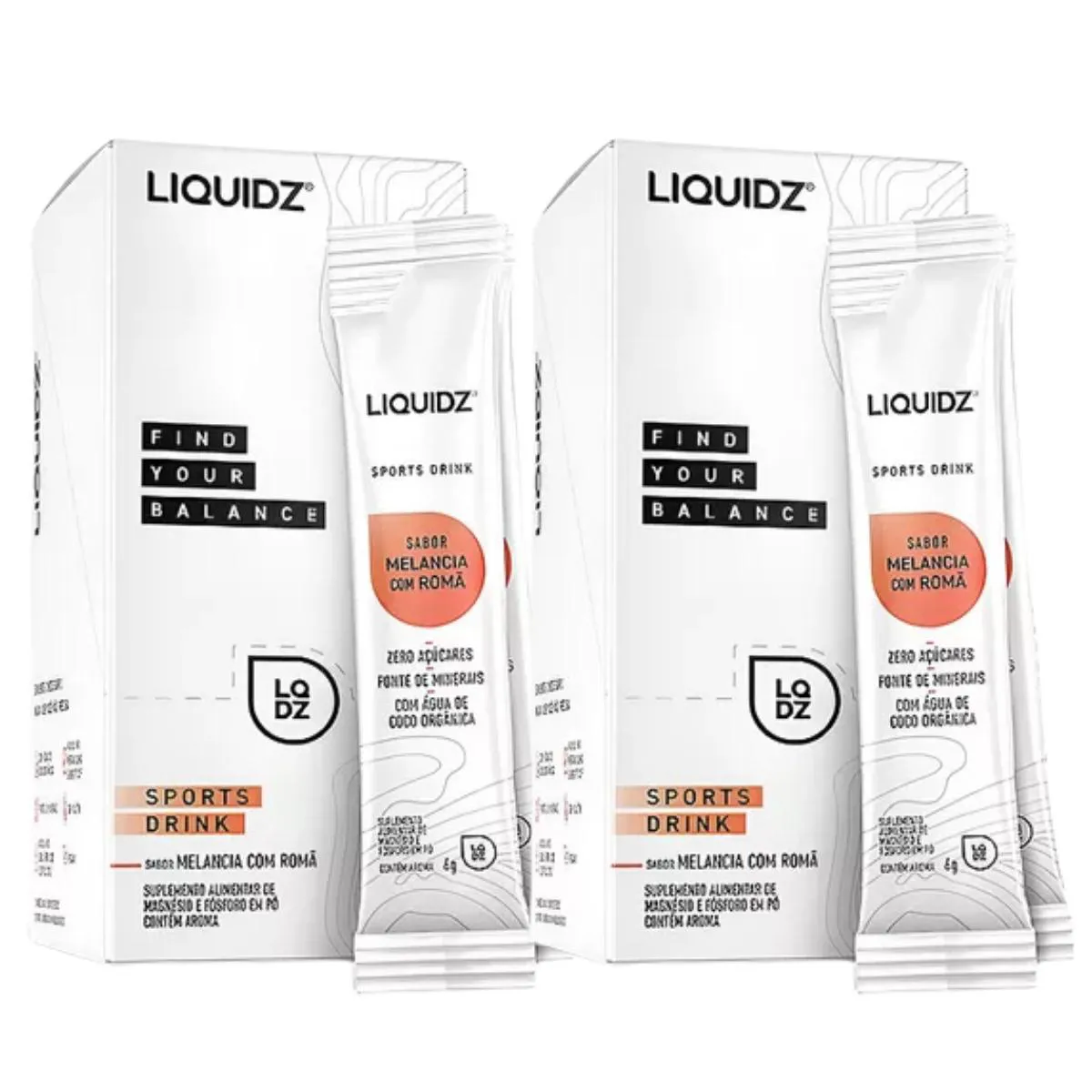 2X ISOTôNICO LIQUIDZ SPORT DRINK MELANCIA COM ROMã 14 UNIDADES 6G Melancia COM Roma
