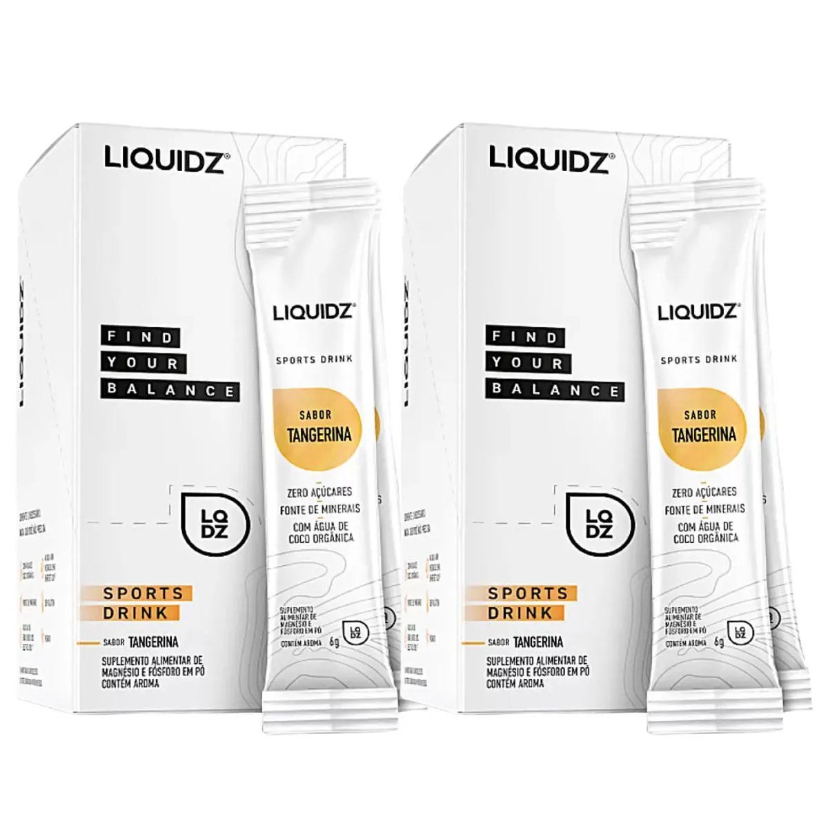 2X ISOTôNICO LIQUIDZ SPORT DRINK TANGERINA 14 UNIDADES 6G