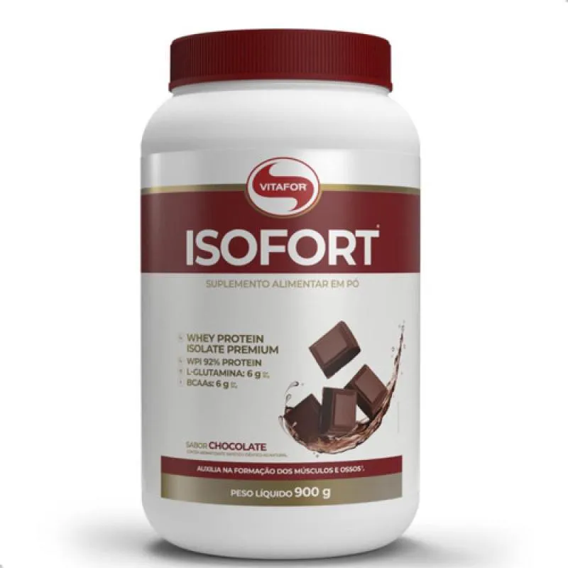 ISOFORT 900G WHEY PROTEIN ISOLADO VITAFOR Chocolate