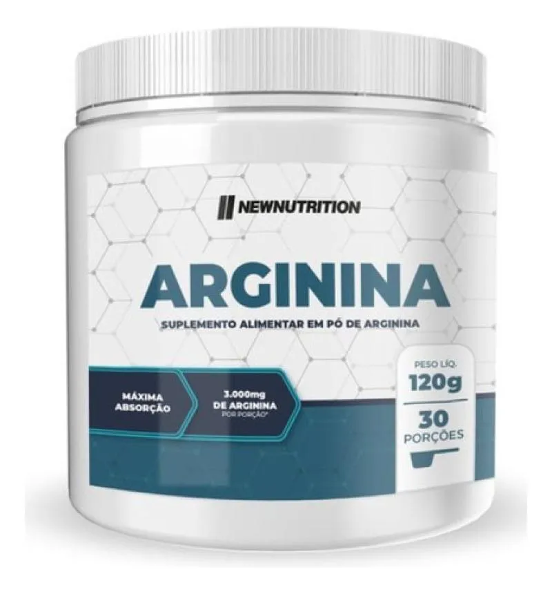 ARGININA 120G 30DOSES VASODILATADOR NEWNUTRITION