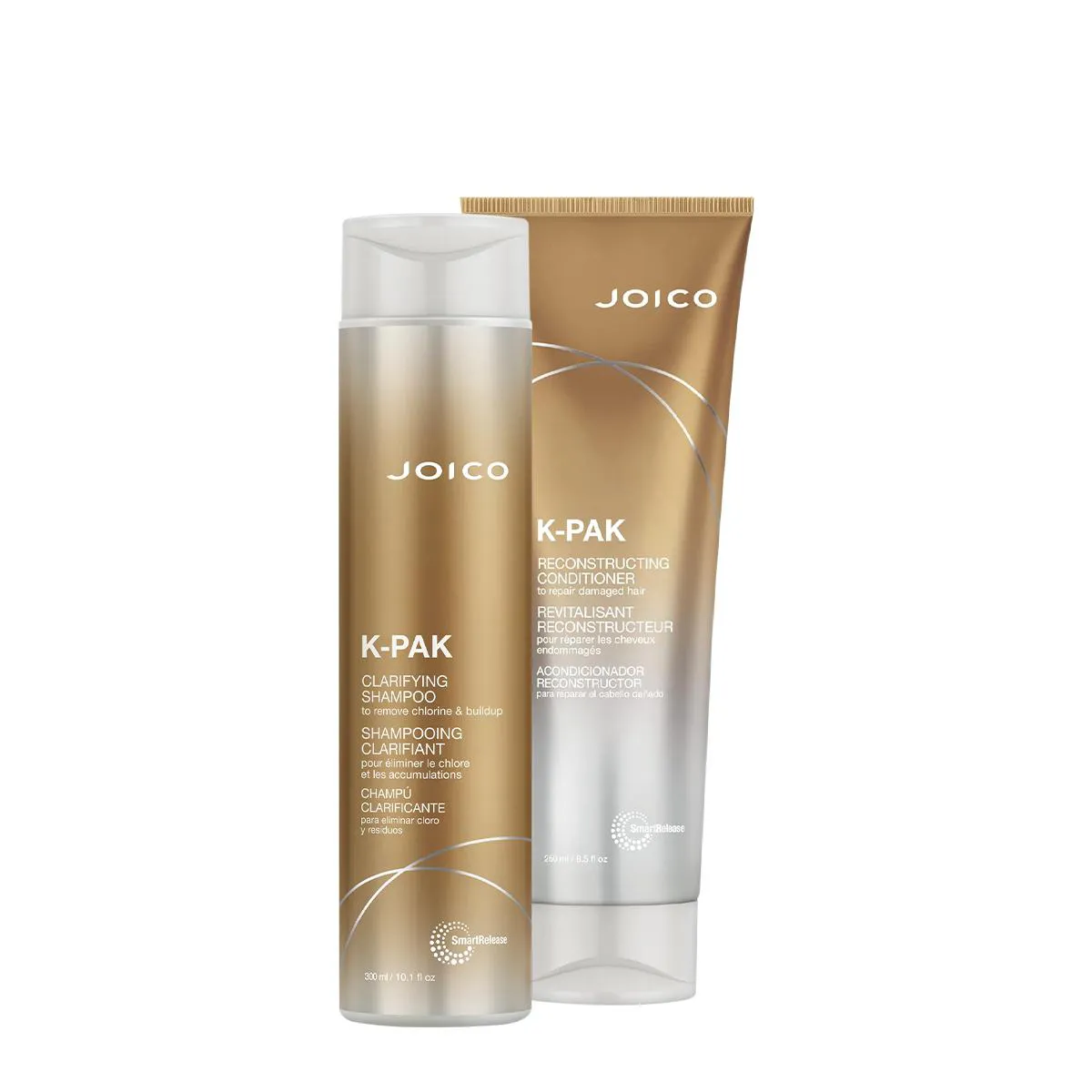 KIT JOICO K-PAK RECONSTRUTOR REPAIR DAMAGE CLARIFYING DUO (2 PRODUTOS)