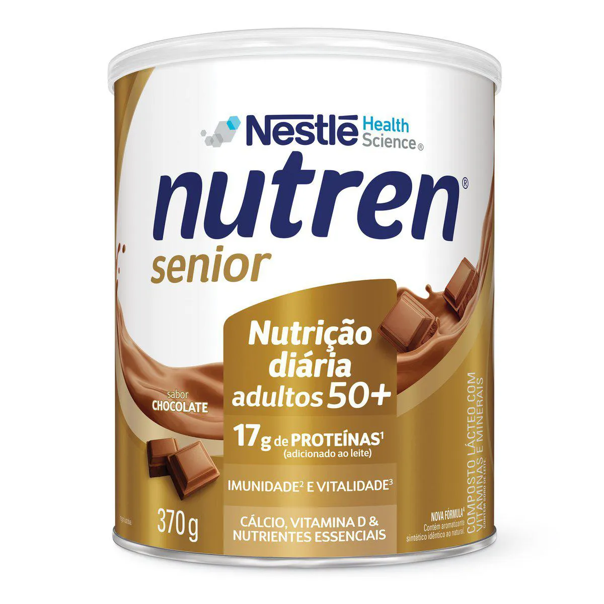 Suplemento Alimentar Nutren Sênior 50+ Chocolate 370g