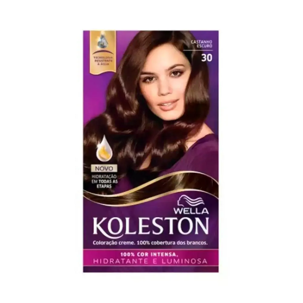 COLORAçãO CASTANHO ESCURO 30 KOLESTON