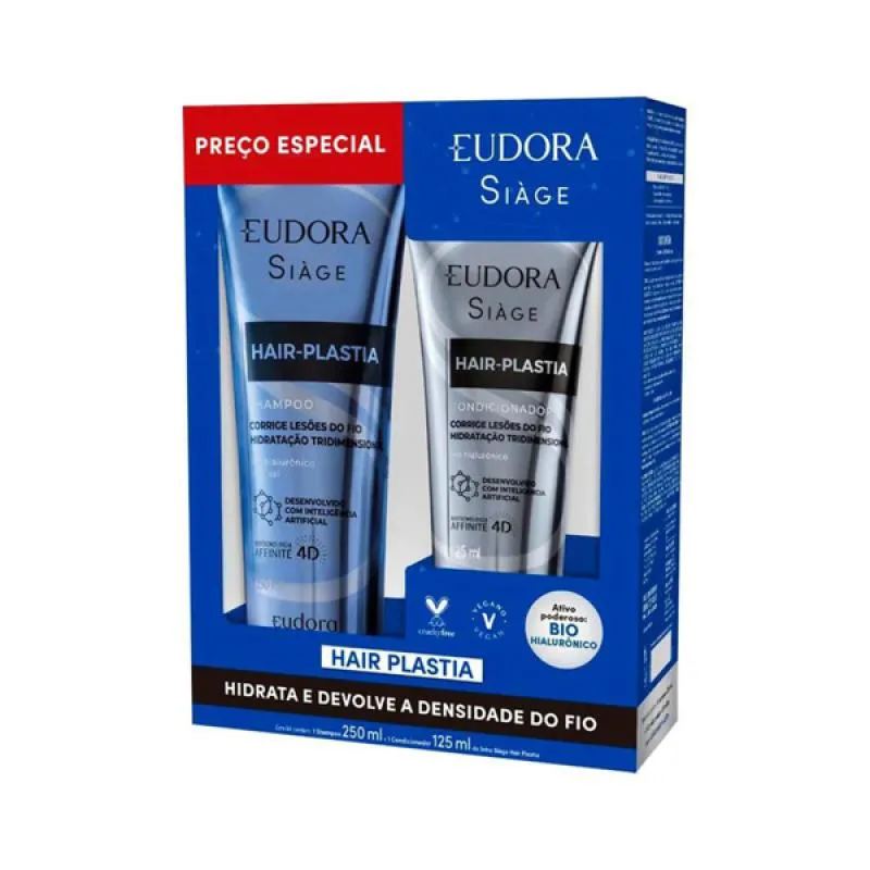 SIAGE HAIR PLASTIA SHAMPOO + CONDICIONADOR