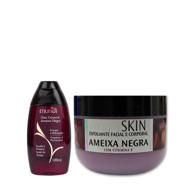 MURIEL ÓLEO AMEIXA NEGRA 100ML + ESFOLIANTE AMEIXA NEGRA 250ML