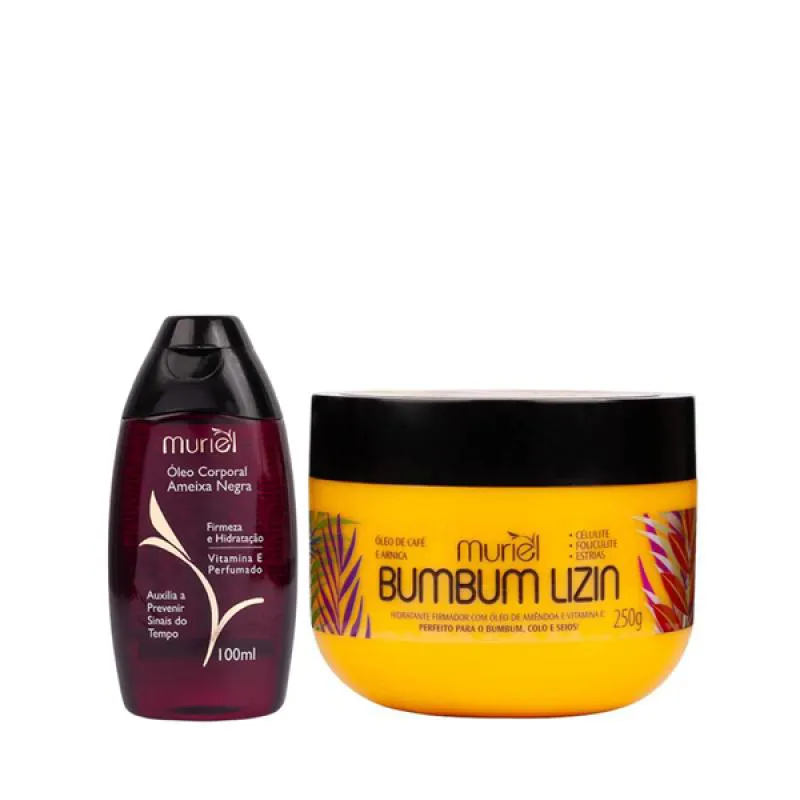MURIEL ÓLEO AMEIXA NEGRA 100ML + BUMBUM LISIN 250ML