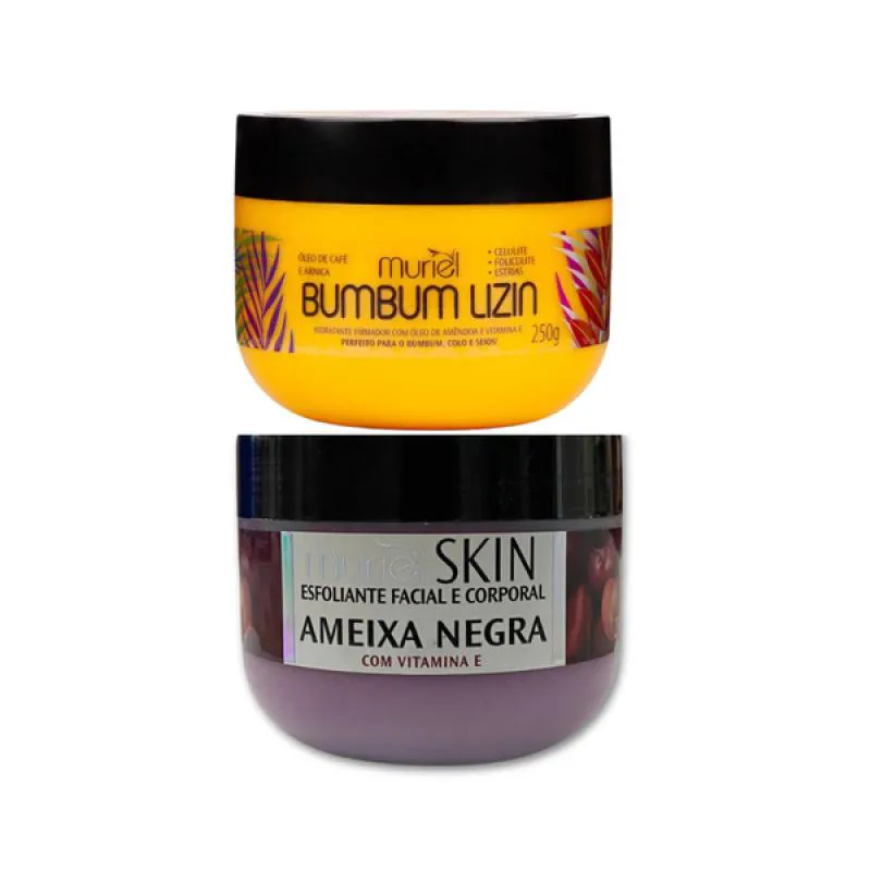 MURIEL BUM BUM LIZIN 250ML + ESFOLIANTE AMEIXA NEGRA 250ML