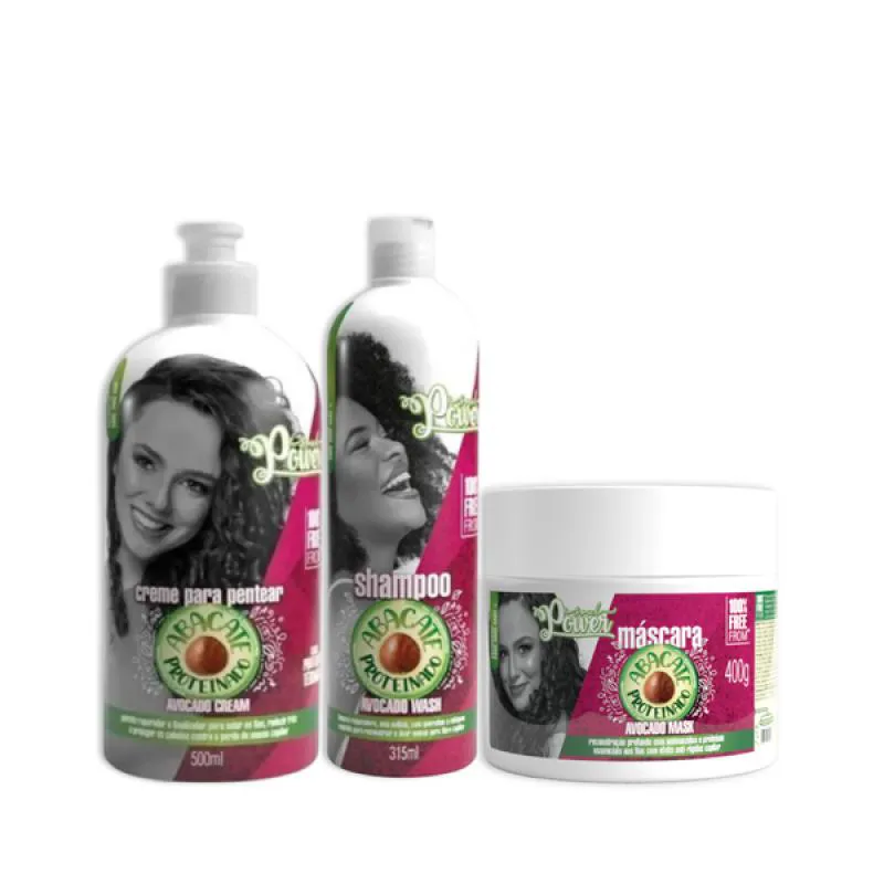 SOUL POWER ABACATE PROTEINADO SH + MASC + CPP 500ML