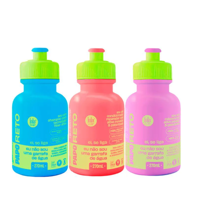 LOLA PAPO RETO SHAMPOO + CONDICIONADOR + MASCARA REPARADORA