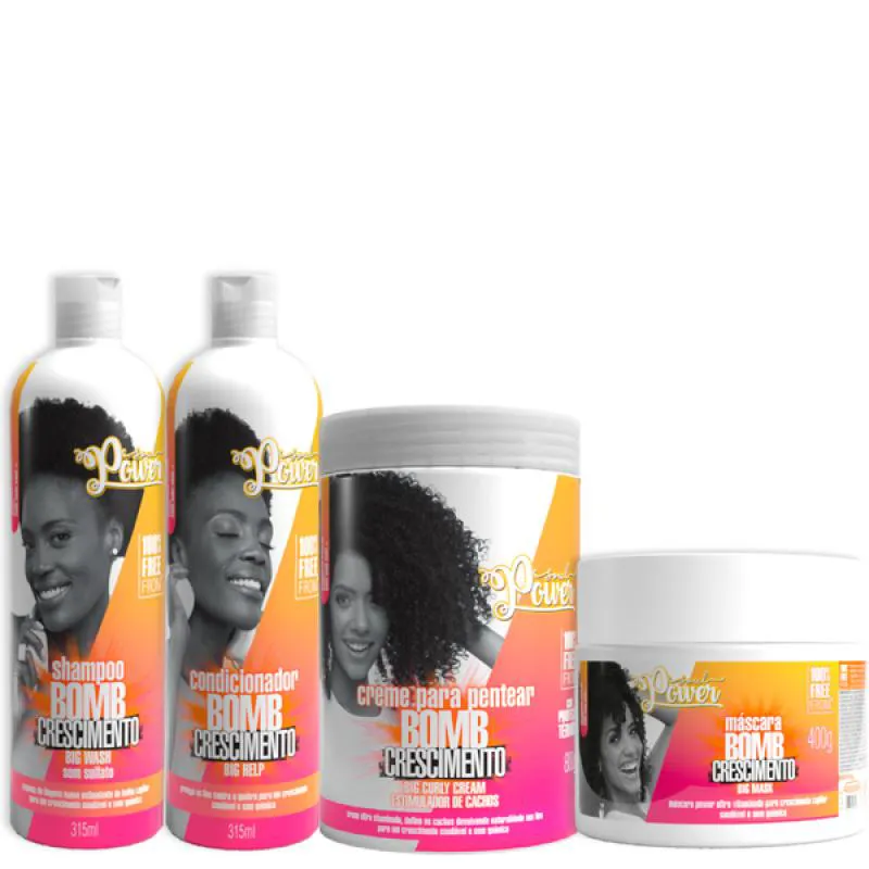 SOUL POWER BOMB CRESCIMENTO COMPLETO + CREME PENTEAR 800ML