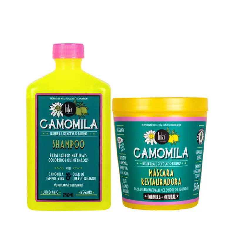 LOLA CAMOMILA SHAMPOO + MASCARA RESTAURADORA DE BRILHO