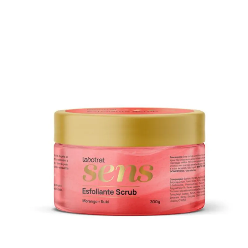 LABOTRAT SENS MORANGO E RUBI ESFOLIANTE SCRUB 300ML