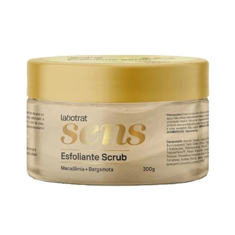 LABOTRAT SENS MACADâMIA E BERGAMOTA ESFOLIANTE SCRUB 300ML