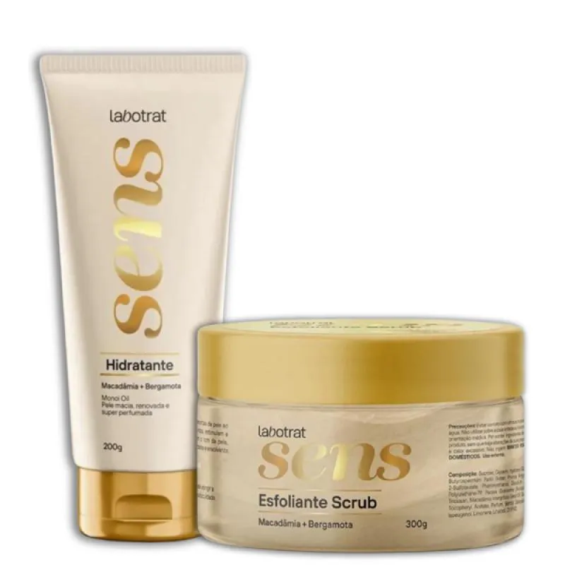LABOTRAT SENS MACADâMIA E BERGAMOTA ESFO SCRUB + HIDRA
