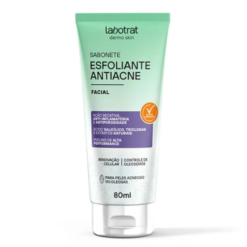 LABOTRAT SABONETE FACIAL ESFOLIANTE ANTIACNE  80ML