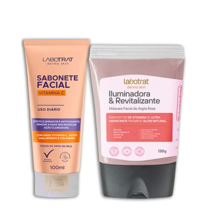 LABOTRAT SAB VITAMINA C 100G + MASC ARGILA ROSA 130G