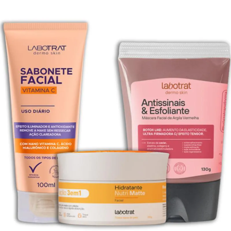 LABOTRAT SAB VITAMINA C + HIDRA MATTE + MASC ARGILA VERMELHA
