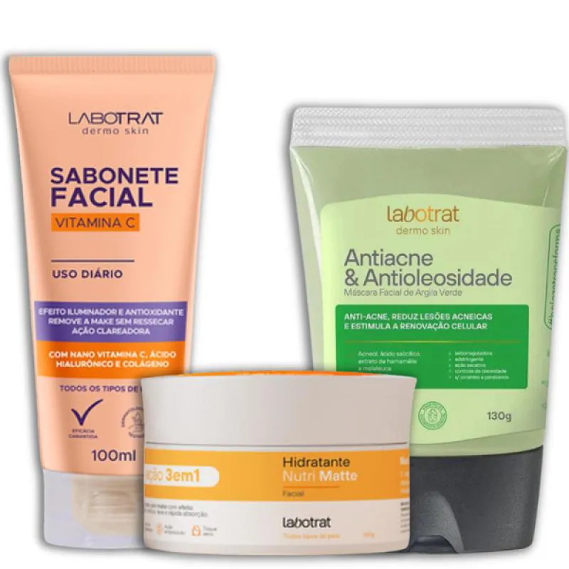 LABOTRAT SAB VITAMINA C + HIDRA MATTE + MASC ARGILA VERDE