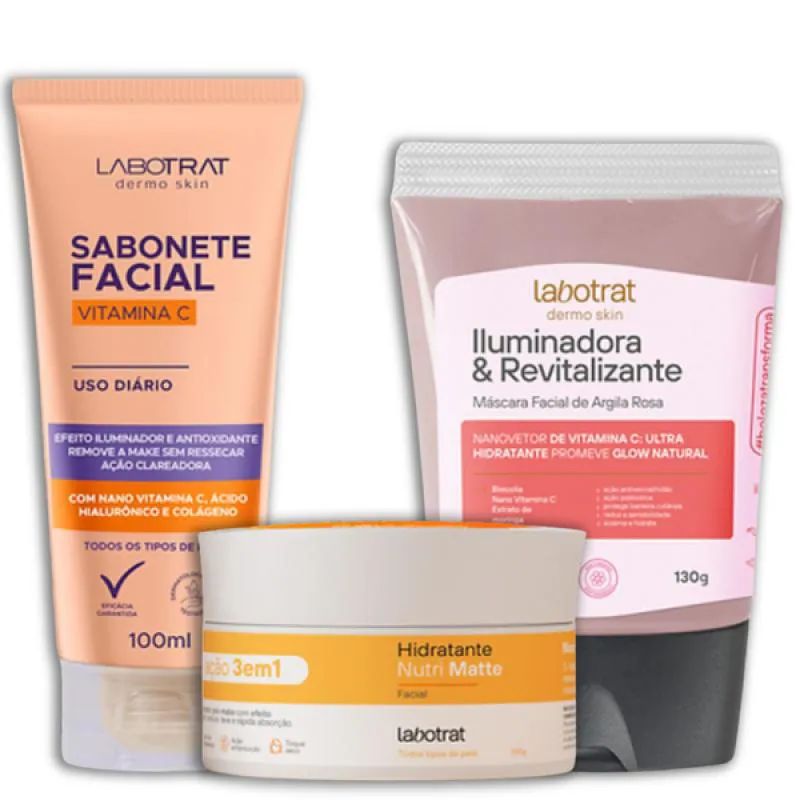 LABOTRAT SAB VITAMINA C + HIDRA MATTE + MASC ARGILA ROSA