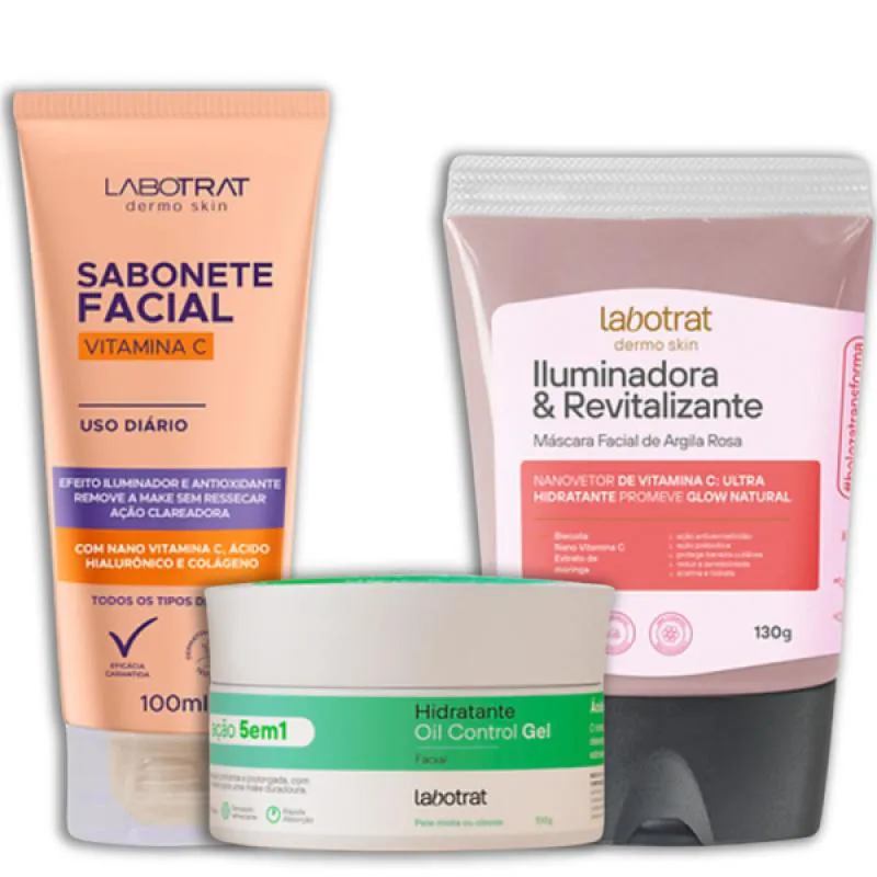 LABOTRAT SAB VITAMINA C + HIDRA GEL + MASC ARGILA ROSA