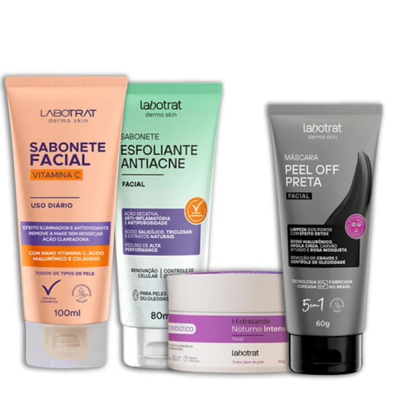 LABOTRAT SAB VITA C +ESF ANTIACNE +HIDRA NOTURNO +MASC PRETA