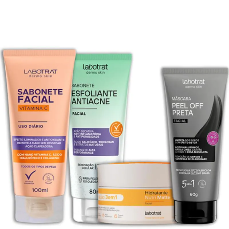LABOTRAT SAB VITA C + ESF ANTIACNE + HIDRANUTRI + MASC PRETA