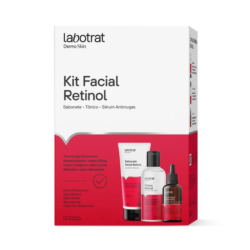 LABOTRAT RETINOL KIT FACIAL SABONETE + TôNICO + SéRUM