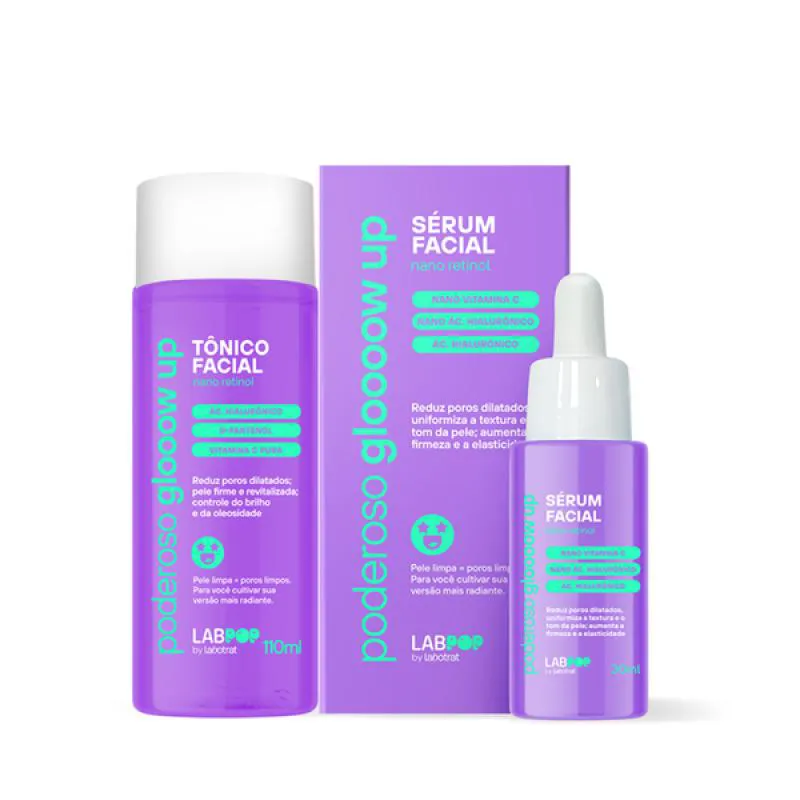 LABOTRAT LABPOP GLOW UP TôNICO FACIAL + SéRUM FACIAL