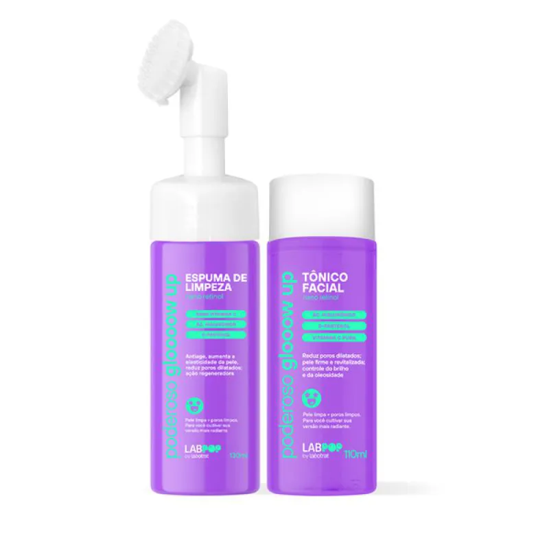 LABOTRAT LABPOP GLOW UP ESPUMA DE LIMPEZA + TôNICO FACIAL