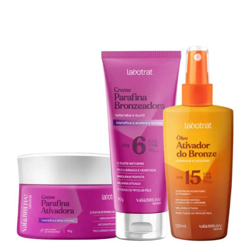 LABOTRAT BETERRABA PARAFINA ATIV + BRONZE 6 + ÓLEO BRONZE 15