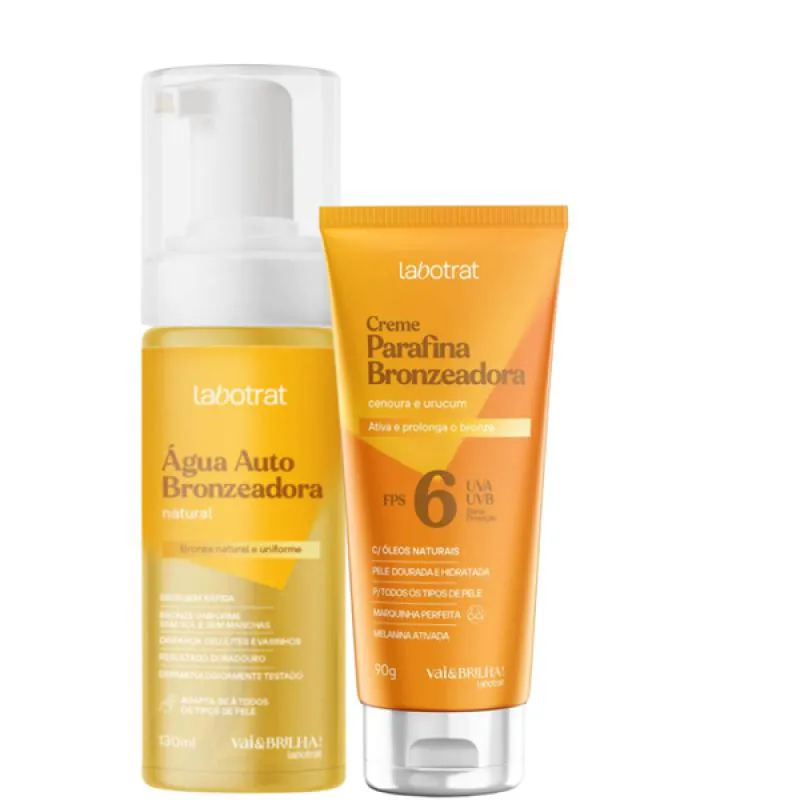 LABOTRAT ÁGUA AUTO NATURAL + PARAFINA BRONZE CENOURA