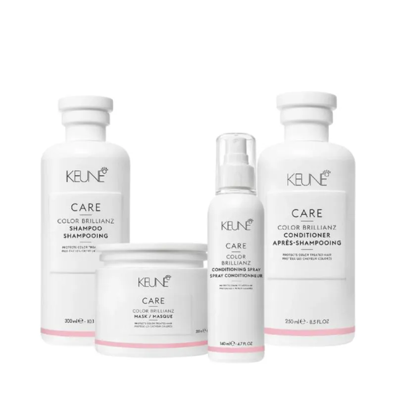 KEUNE CARE COLOR BRILLIANZ SH 300ML + COND 250ML + MASC 200ML + LEAVE-IN 140ML