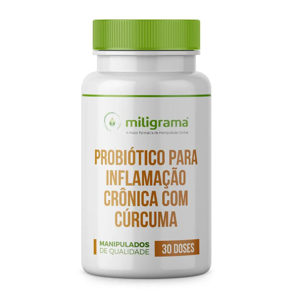 PROBIóTICO PARA INFLAMAçãO CRôNICA COM CúRCUMA 30 DOSES