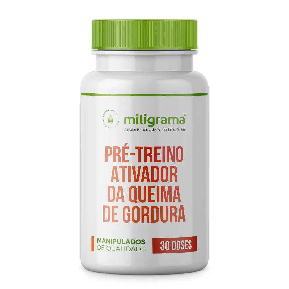 PRé-TREINO ATIVADOR DA QUEIMA DE GORDURA 30 DOSES