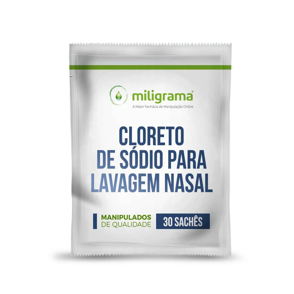 CLORETO DE SóDIO PARA LAVAGEM NASAL 30 SACHêS 
