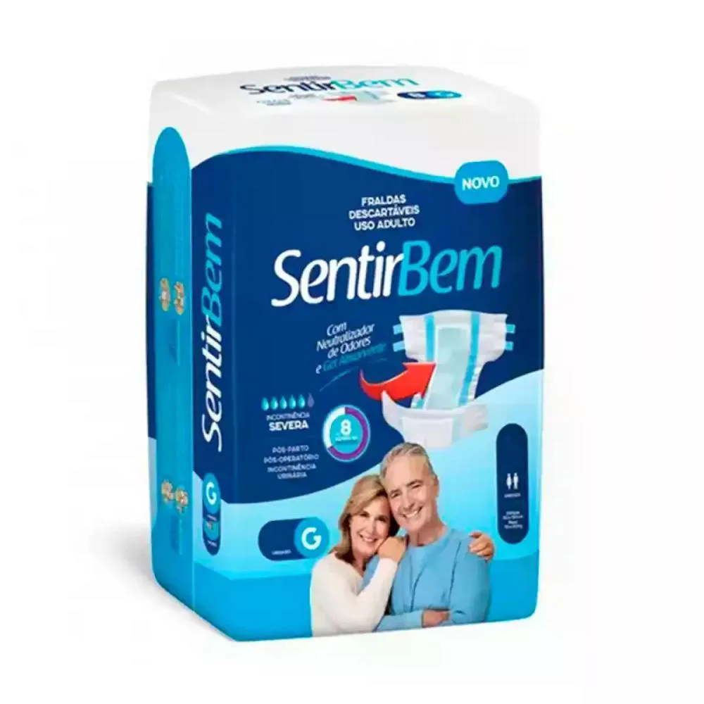 FRALDA USO ADULTO XG C/7 SENTIR BEM